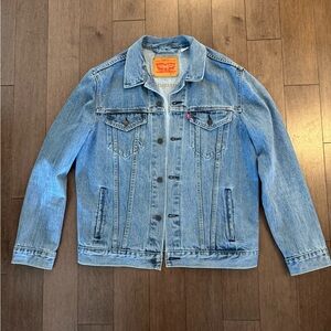 Levi's Men's Blue Denim Jacket Large Light Wash